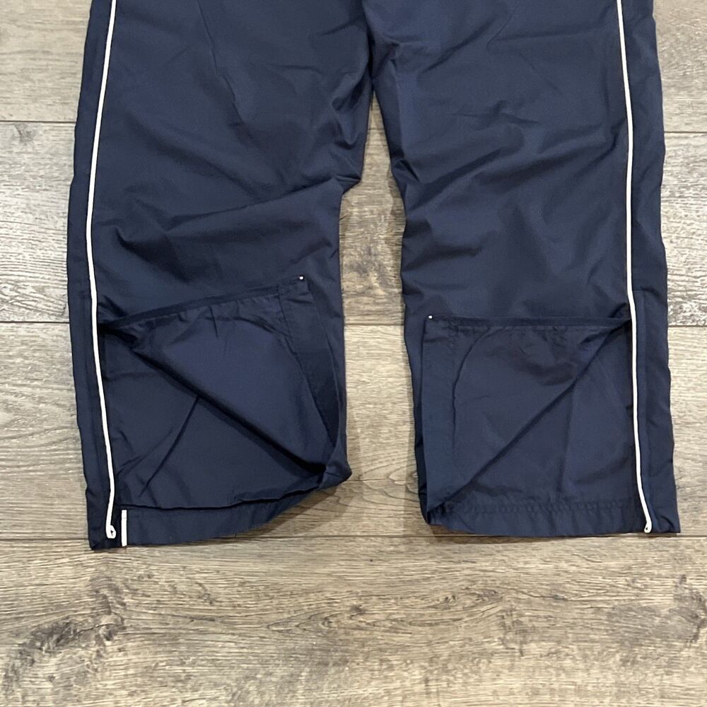 Vintage Y2K Nike Gray Tag Blue White Stripe Wide Leg Warm-Ups Track Pants Men XL - Picture 10 of 10